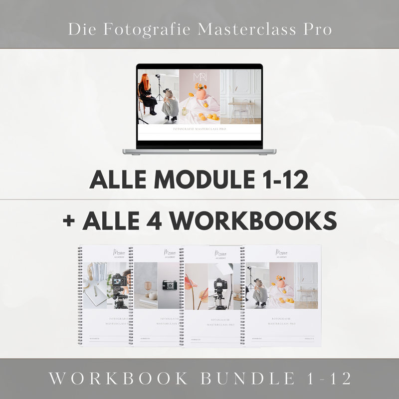 ✨ 📸 Modul 1-12 Foto-Masterclass komplettes Bundle