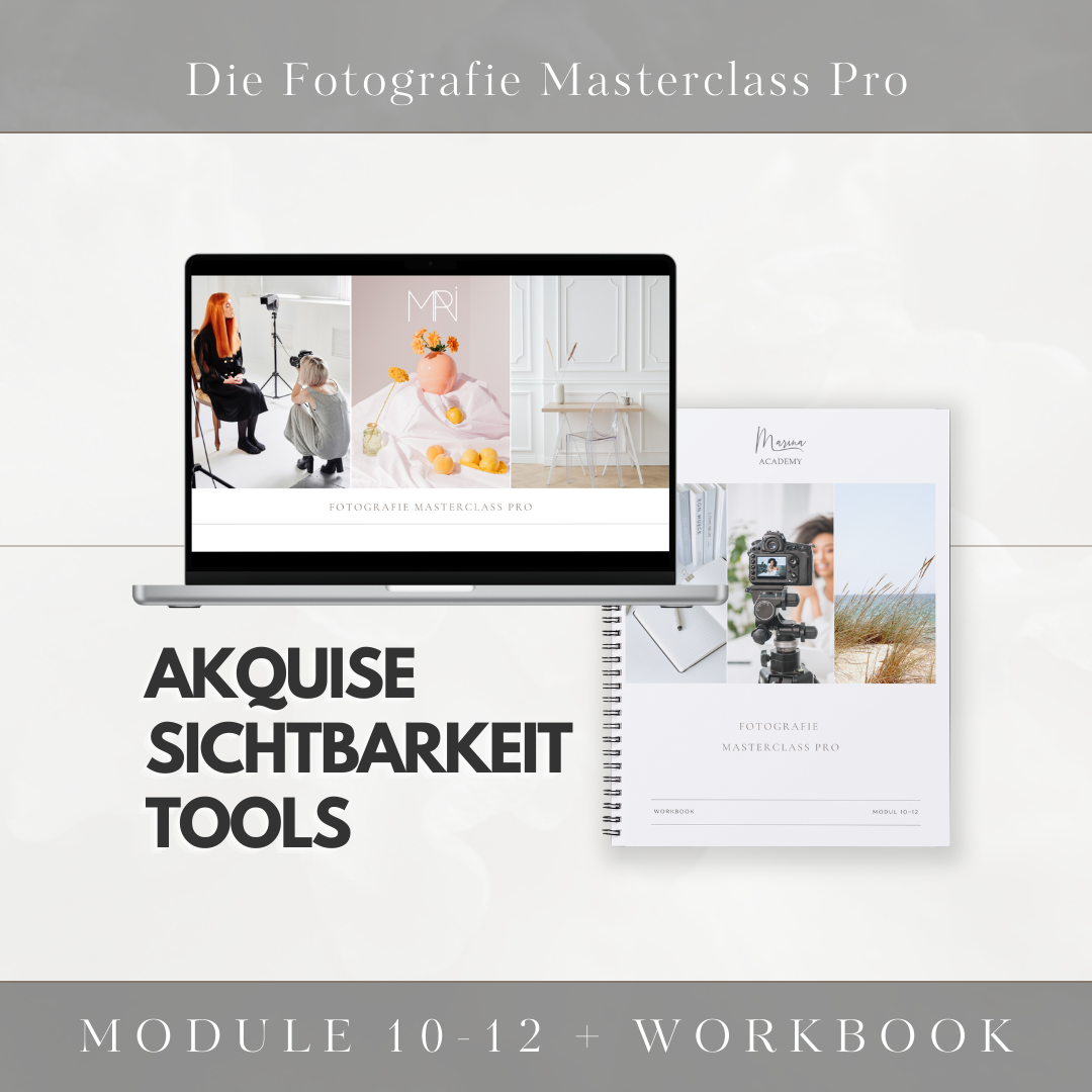 📸 📖 Foto-Masterclass Modul 10-12 Bundle mit Workbook