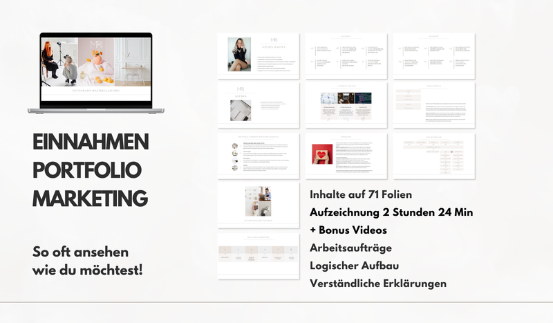 ✨ 📸 Modul 1-12 Foto-Masterclass komplettes Bundle