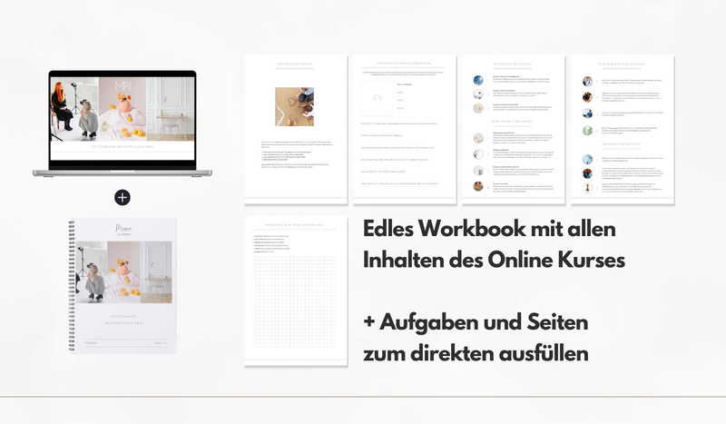 📸 📖 Foto-Masterclass Modul 1-3 Bundle mit Workbook
