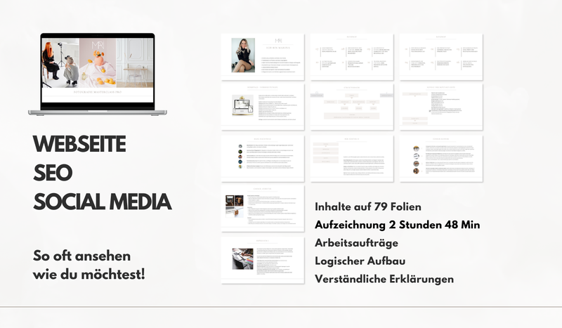 📸 📖 Foto-Masterclass Modul 4-6 Bundle mit Workbook