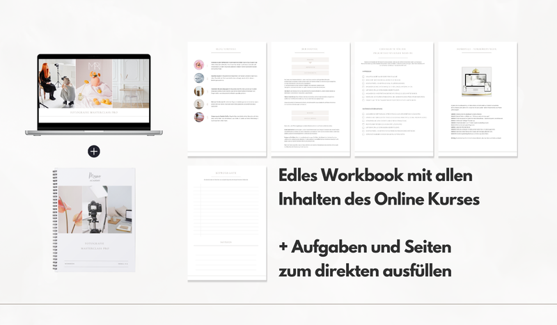 📸 📖 Foto-Masterclass Modul 4-6 Bundle mit Workbook