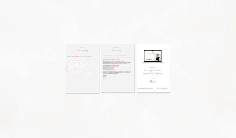 E-Mail-Vorlagen - Deutsch & Englisch für Fotografen