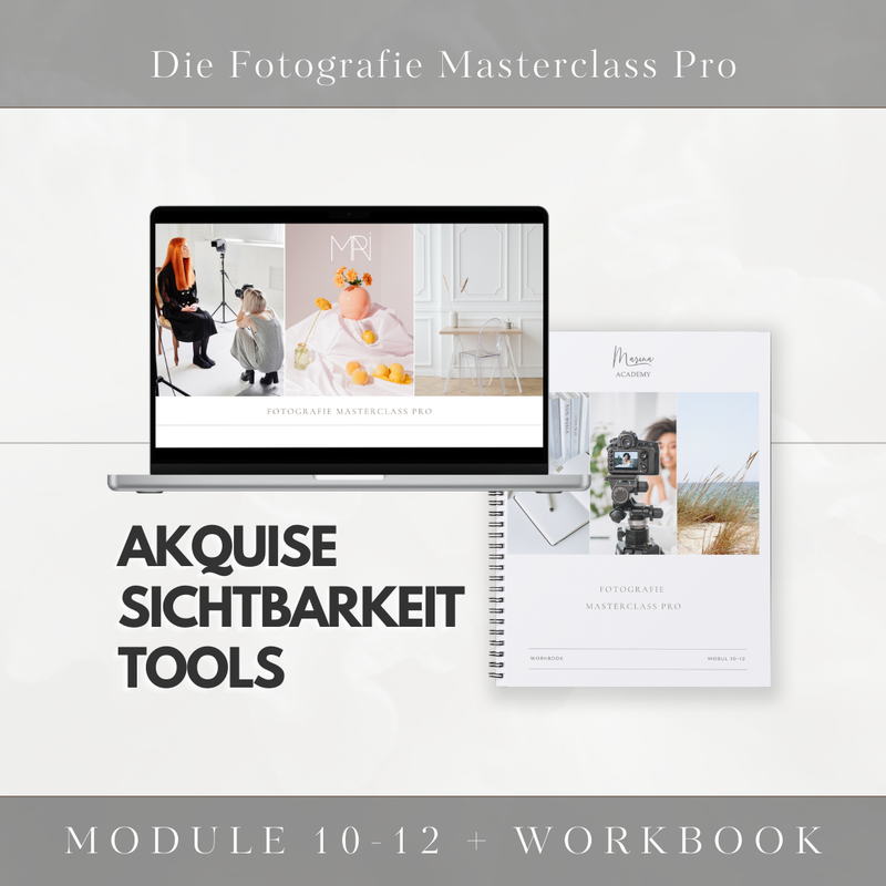 📸 📖 Foto-Masterclass Modul 10-12 Bundle mit Workbook