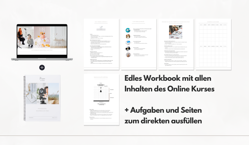 📸 📖 Foto-Masterclass Modul 10-12 Bundle mit Workbook