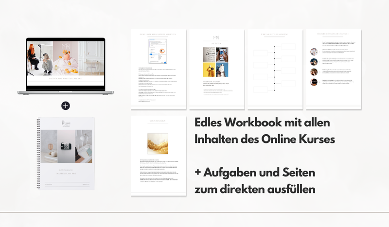 📸 📖 Foto-Masterclass Modul 7-9 Bundle mit Workbook