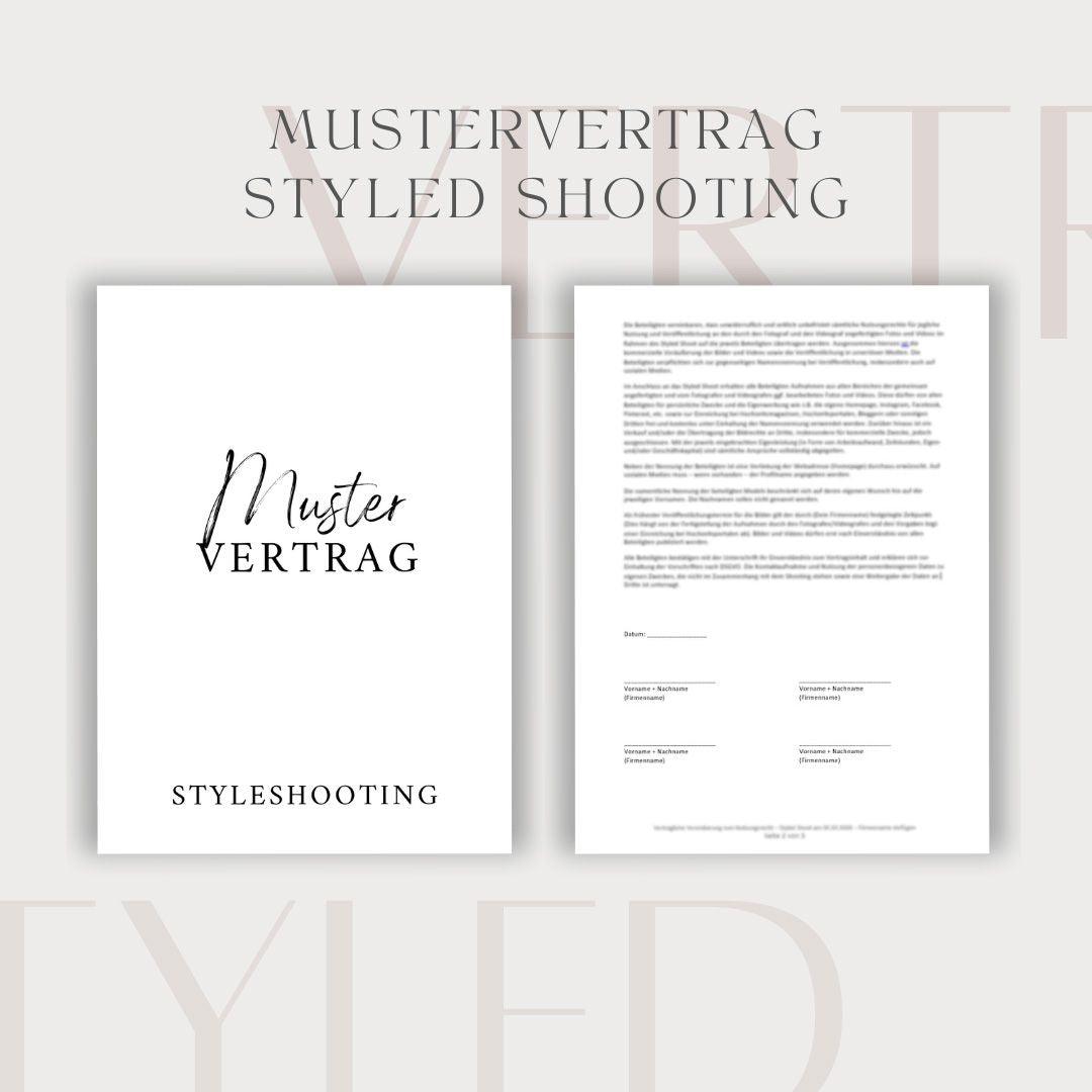 Mustervertrag Styled Shooting
