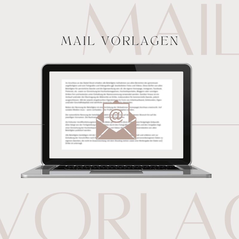 E-Mail-Vorlagen auf Deutsch und Englisch speziell für Fotografen